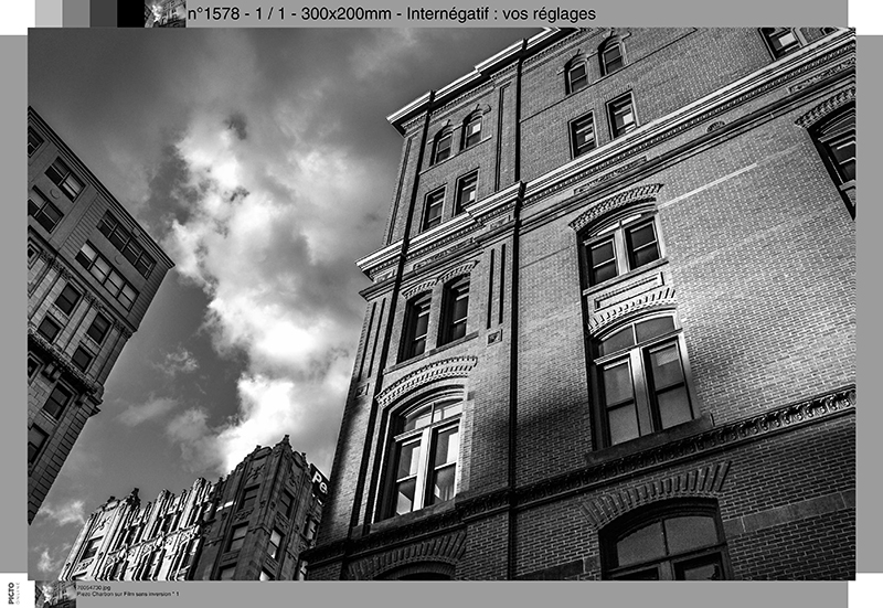Film Noir et Blanc (sans inversion, sans intervention PICTO), image préparée par vos soins